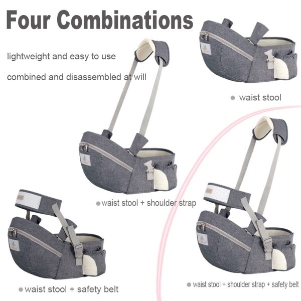 Baby Waist Stool Strap Breathable and Lightweight Baby Single Stool Children's Maternal and Infant Supplies - Image 3