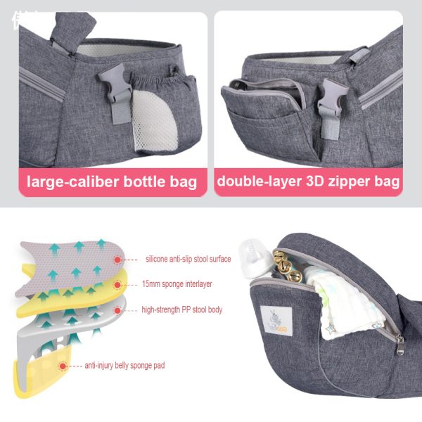 Baby Waist Stool Strap Breathable and Lightweight Baby Single Stool Children's Maternal and Infant Supplies - Image 4