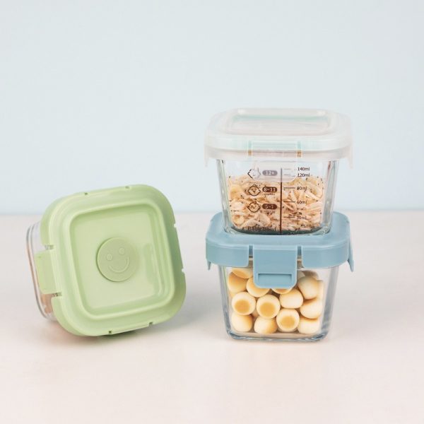 Low Boron Glass Baby Food Box Fresh-keeping Box Children's Baby Bowl Sealed Food Grade Thickened Storage Box - Image 4