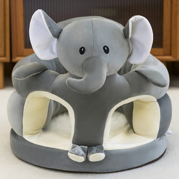 Soft Plush Baby Sitting Trainer Chair Cute Cartoon Backrest Support Seat Anti-Fall Posture Aid for Infants Learning to Sit (6 Months or above) - Image 2