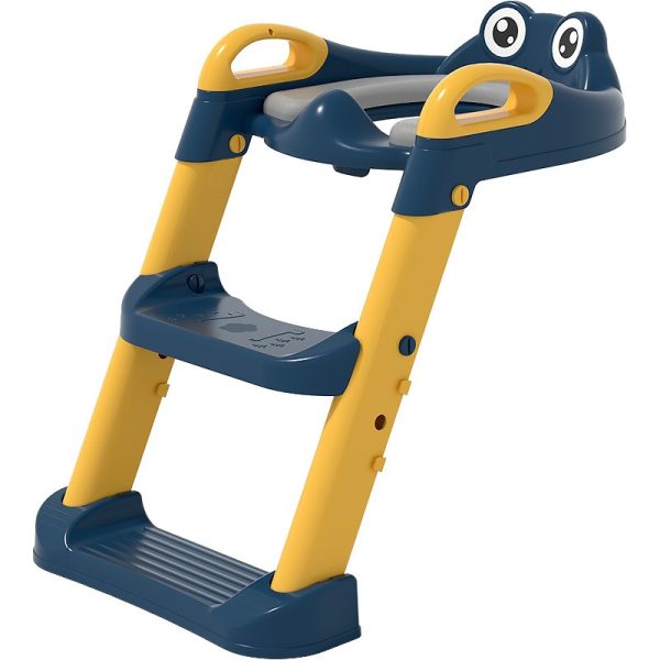 Children Potty Training Toilet with Ladder Seat – Foldable Non-Slip Staircase Design, Adjustable Height, Splash-Proof, Fits 1-7 Years - Image 5